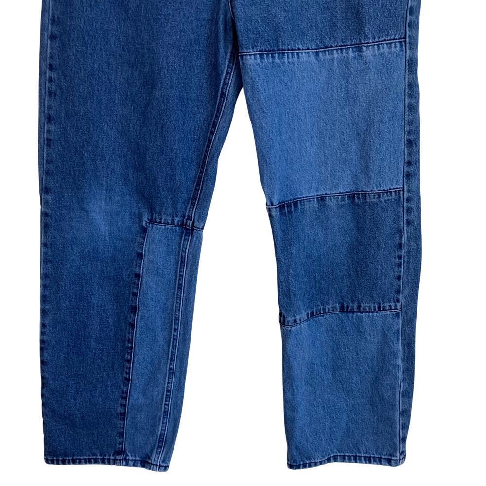 BDG Urban Outfitters Sz 33/32 Skate Fit Jeans Patchwork Baggy Jeans Mid Wash - Picture 4 of 16
